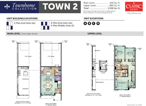 Floor plan for 3 beds, 2.5 baths, 1508 sqft